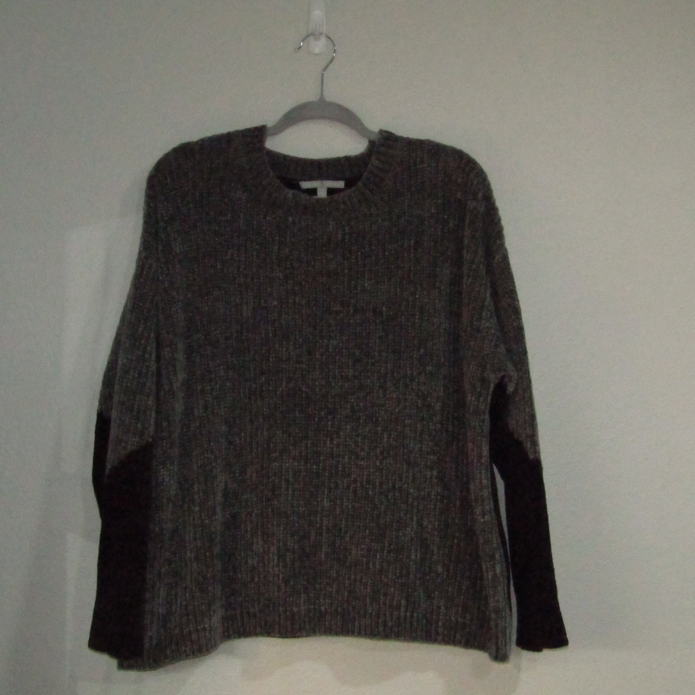 Heart and Crush Plus Size Chenille Color Block Pullover